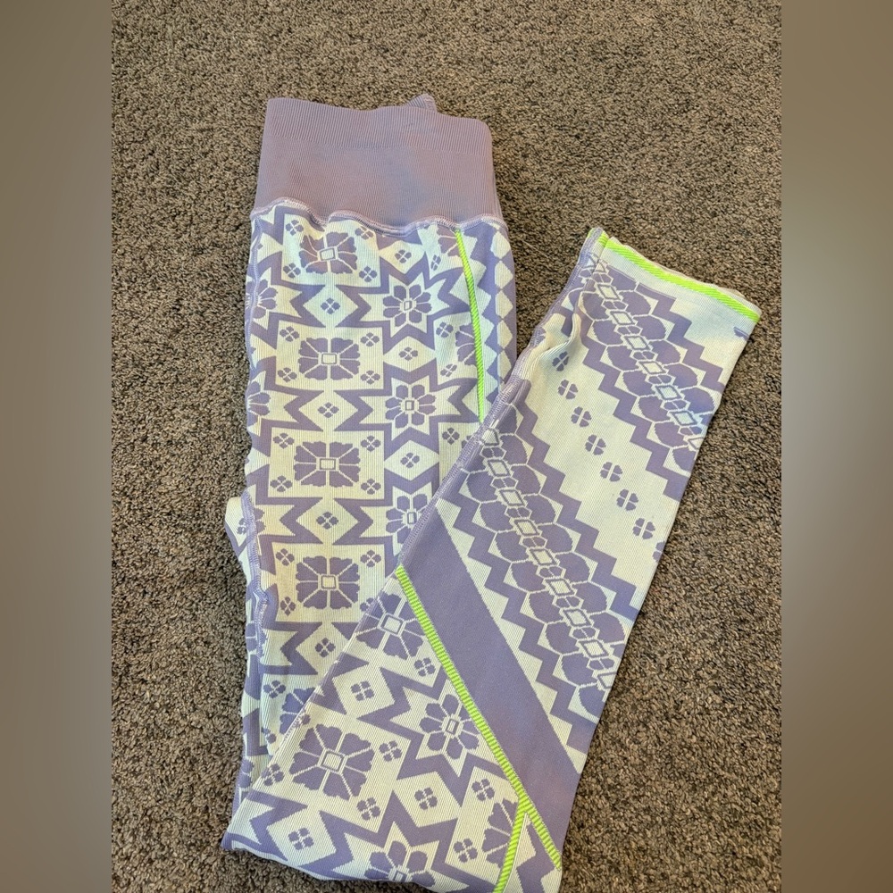 NWT Free People Movement Myoko Jacquard Base Legging - Picture 7 of 7